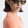 Rib-Knit Merino Wool Polo Top