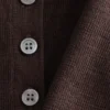 Rib-Knit Merino Wool Polo Top