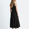 Rib-Knit Midi Dress
