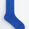 Rib-Knit Silk-Blend Socks