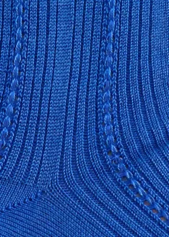 Rib-Knit Silk-Blend Socks