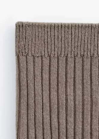 Rib-Knit Socks