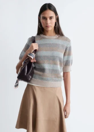 Rib-Knit T-shirt