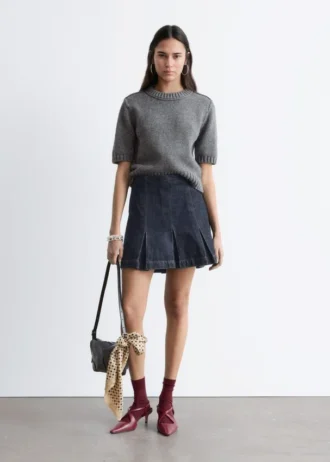 Rib-Knit T-shirt