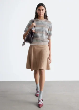 Rib-Knit T-shirt
