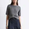 Rib-Knit T-shirt