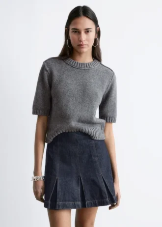 Rib-Knit T-shirt