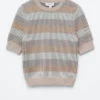 Rib-Knit T-shirt