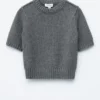 Rib-Knit T-shirt