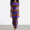 Rib-Knitted Maxi Dress