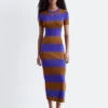 Rib-Knitted Maxi Dress