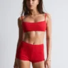High-Waist Bikini Shorts