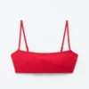Ribbed Bandeau Bikini Top