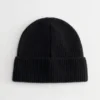 Ribbed Cashmere Knit Beanie