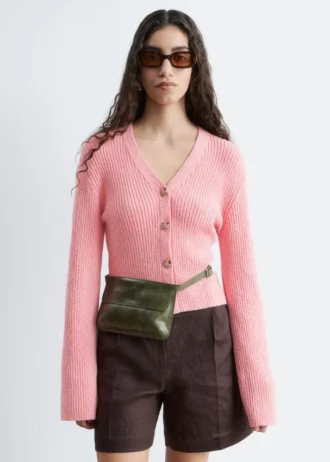 Ribbed Cotton Cardigan