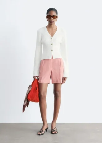 Ribbed Cotton Cardigan