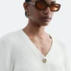 Ribbed Cotton Cardigan