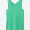 Ribbed Cotton Tank Top