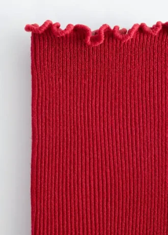 Ribbed Frill Socks