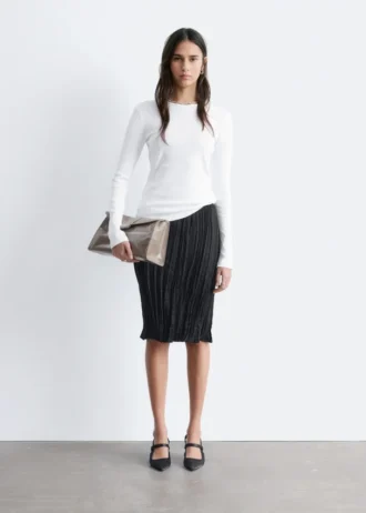 Ribbed Long-Sleeve Top