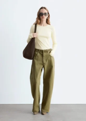 Ribbed Long-Sleeve Top