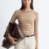 Ribbed Long-Sleeve Top