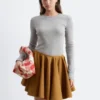 Ribbed Long-Sleeve Top