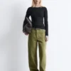 Ribbed Long-Sleeve Top