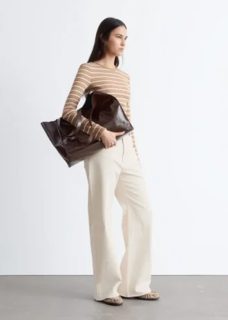 Ribbed Long-Sleeve Top
