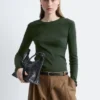 Ribbed Long-Sleeve Top
