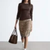 Ribbed Long-Sleeve Top
