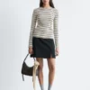 Ribbed Long-Sleeve Top