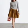Ribbed Long-Sleeve Top