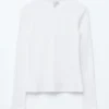 Ribbed Long-Sleeve Top
