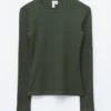 Ribbed Long-Sleeve Top