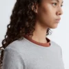 Ribbed Long-Sleeve Top