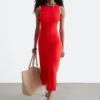 Ribbed Midi Dress