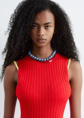 Ribbed Midi Dress