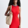 Ribbed Midi Dress