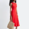 Ribbed Midi Dress
