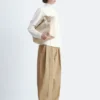 Ribbed Mock-Neck Top