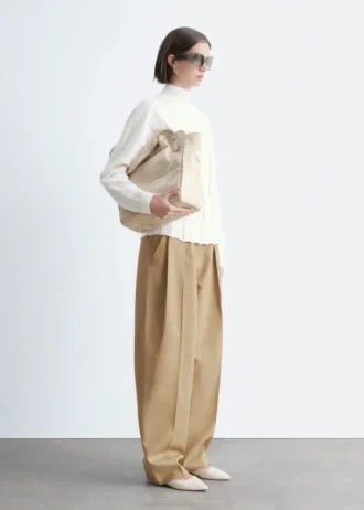 Ribbed Mock-Neck Top