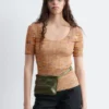 Ribbed Scoop Neck Top