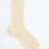 Ribbed Sheer Socks