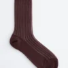 Ribbed Sheer Socks
