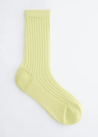 Ribbed Sheer Socks