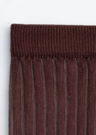 Ribbed Sheer Socks