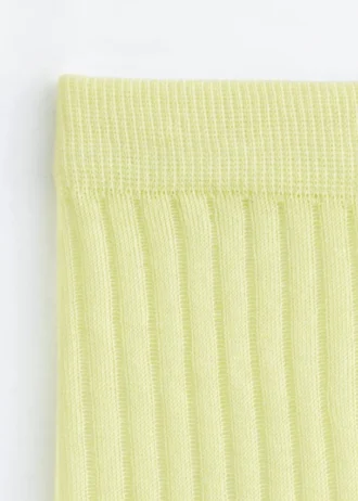 Ribbed Sheer Socks