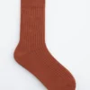 Ribbed Silk Socks