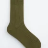 Ribbed Silk Socks